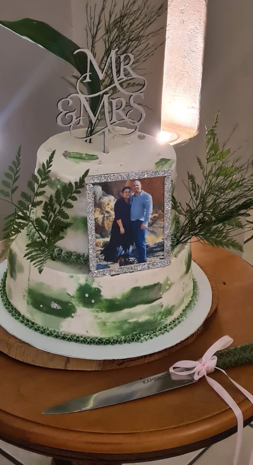 Botanical Romance Wedding Cake